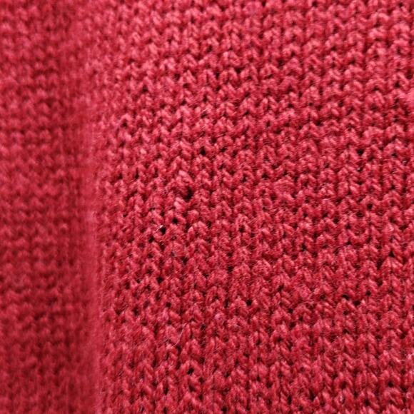 Anne Klein Size XL Red Cable Knit Jeweled Rhinestone Button Up Cardigan Sweater - Picture 5 of 7